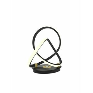WOFI Stolní lampa Indigo 1x 10, 5W LED 1100lm 3000K černá + zlatá 8134-104 obraz