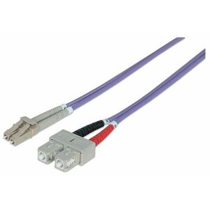 Intellinet 751049 optický kabel 1 m LC SC OM4 Fialová 751049 obraz