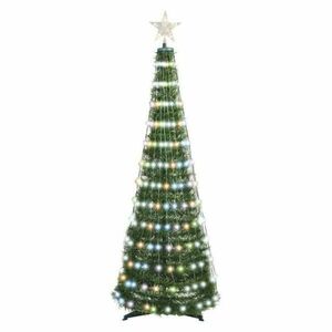 EMOS LED vánoční stromek se světelným řetězem a hvězdou, 1, 5 m, vnitřní, ovladač, časovač, RGB D5AA02 obraz