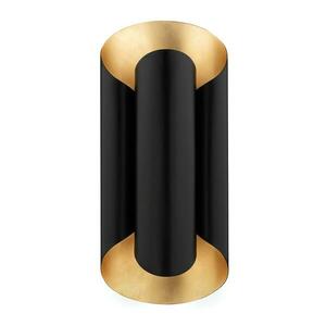 HUDSON VALLEY nástěnné svítidlo BANKS ocel zlatá/černá E27 2x40W 8500-GL/BK-CE obraz