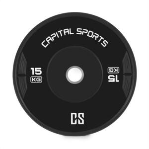 Capital Sports Elongate 20 Bumper Plate, kotouč, závaží, guma, 2 x 15 kg obraz