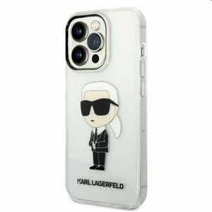 Pouzdro Karl Lagerfeld IML Ikonik NFT pro Apple iPhone 14 Pro, transparentní obraz