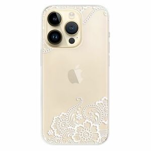 Odolné silikonové pouzdro iSaprio - White Lace 02 - iPhone 14 Pro obraz