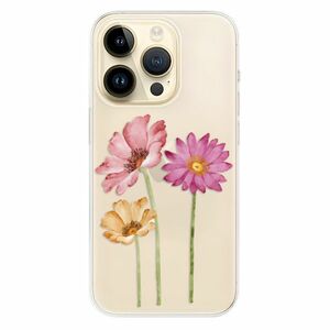 Odolné silikonové pouzdro iSaprio - Three Flowers - iPhone 14 Pro obraz