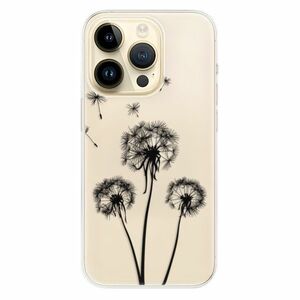 Odolné silikonové pouzdro iSaprio - Three Dandelions - black - iPhone 14 Pro obraz