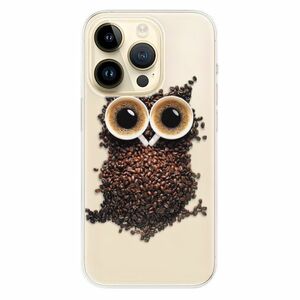 Odolné silikonové pouzdro iSaprio - Owl And Coffee - iPhone 14 Pro obraz