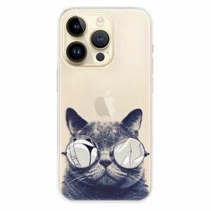 Odolné silikonové pouzdro iSaprio - Crazy Cat 01 - iPhone 14 Pro obraz