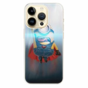 Odolné silikonové pouzdro iSaprio - Mimons Superman 02 - iPhone 14 Pro obraz