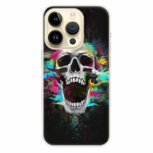 Odolné silikonové pouzdro iSaprio - Skull in Colors - iPhone 14 Pro obraz