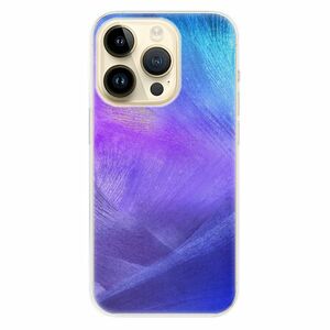 Odolné silikonové pouzdro iSaprio - Purple Feathers - iPhone 14 Pro obraz