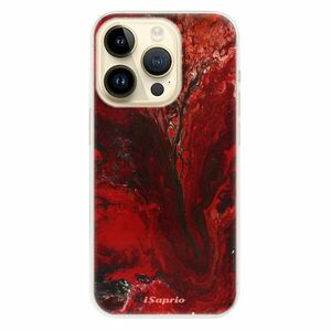 Odolné silikonové pouzdro iSaprio - RedMarble 17 - iPhone 14 Pro obraz