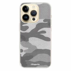 Odolné silikonové pouzdro iSaprio - Gray Camuflage 02 - iPhone 14 Pro obraz
