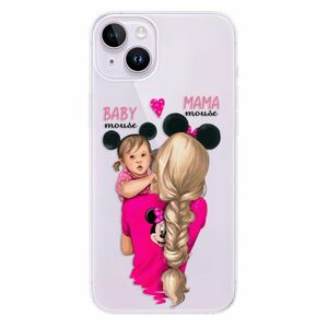 Odolné silikonové pouzdro iSaprio - Mama Mouse Blond and Girl - iPhone 14 Plus obraz