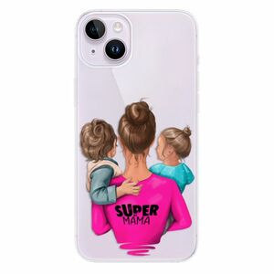 Odolné silikonové pouzdro iSaprio - Super Mama - Boy and Girl - iPhone 14 Plus obraz