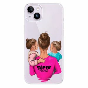 Odolné silikonové pouzdro iSaprio - Super Mama - Two Girls - iPhone 14 Plus obraz