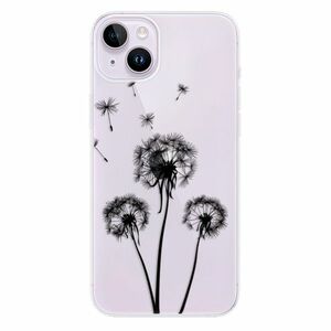 Odolné silikonové pouzdro iSaprio - Three Dandelions - black - iPhone 14 Plus obraz