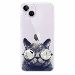 Odolné silikonové pouzdro iSaprio - Crazy Cat 01 - iPhone 14 Plus obraz