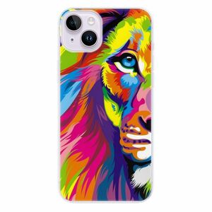 Odolné silikonové pouzdro iSaprio - Rainbow Lion - iPhone 14 Plus obraz