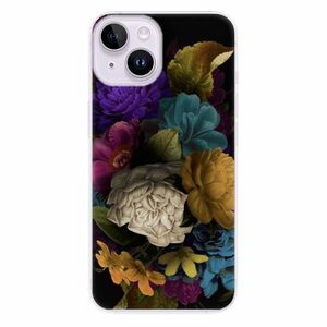 Odolné silikonové pouzdro iSaprio - Dark Flowers - iPhone 14 obraz