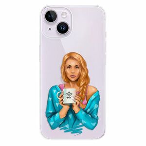 Odolné silikonové pouzdro iSaprio - Coffe Now - Redhead - iPhone 14 obraz
