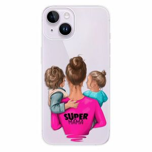 Odolné silikonové pouzdro iSaprio - Super Mama - Boy and Girl - iPhone 14 obraz