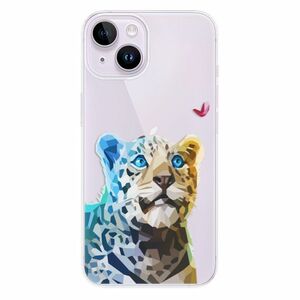 Odolné silikonové pouzdro iSaprio - Leopard With Butterfly - iPhone 14 obraz