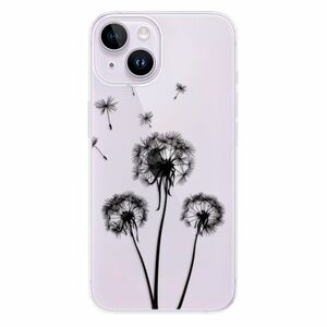 Odolné silikonové pouzdro iSaprio - Three Dandelions - black - iPhone 14 obraz