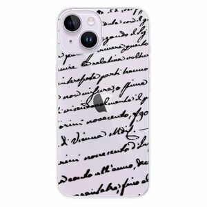 Odolné silikonové pouzdro iSaprio - Handwriting 01 - black - iPhone 14 obraz