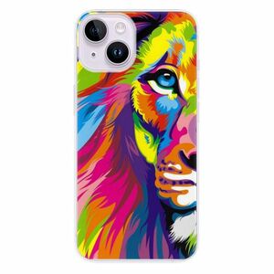 Odolné silikonové pouzdro iSaprio - Rainbow Lion - iPhone 14 obraz