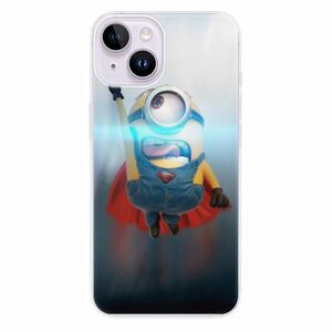 Odolné silikonové pouzdro iSaprio - Mimons Superman 02 - iPhone 14 obraz