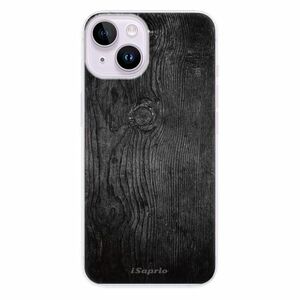 Odolné silikonové pouzdro iSaprio - Black Wood 13 - iPhone 14 obraz