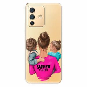 Odolné silikonové pouzdro iSaprio - Super Mama - Boy and Girl - Vivo V23 5G obraz