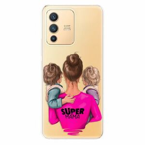 Odolné silikonové pouzdro iSaprio - Super Mama - Two Boys - Vivo V23 5G obraz