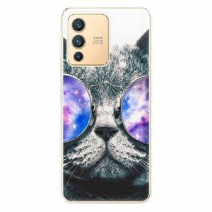 Odolné silikonové pouzdro iSaprio - Galaxy Cat - Vivo V23 5G obraz