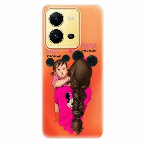 Odolné silikonové pouzdro iSaprio - Mama Mouse Brunette and Girl - Vivo X80 Lite 5G obraz