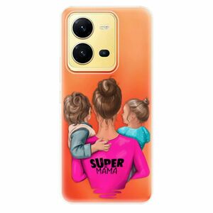 Odolné silikonové pouzdro iSaprio - Super Mama - Boy and Girl - Vivo X80 Lite 5G obraz