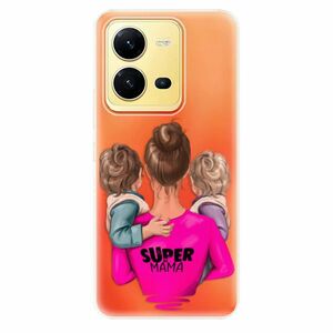 Odolné silikonové pouzdro iSaprio - Super Mama - Two Boys - Vivo X80 Lite 5G obraz