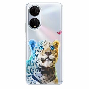 Odolné silikonové pouzdro iSaprio - Leopard With Butterfly - Honor X7 obraz
