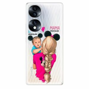Odolné silikonové pouzdro iSaprio - Mama Mouse Blonde and Boy - Honor 70 obraz
