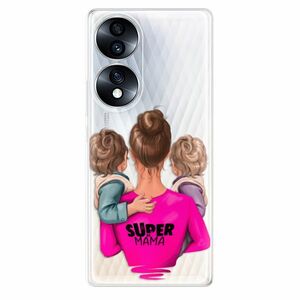 Odolné silikonové pouzdro iSaprio - Super Mama - Two Boys - Honor 70 obraz