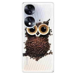 Odolné silikonové pouzdro iSaprio - Owl And Coffee - Honor 70 obraz