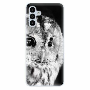 Odolné silikonové pouzdro iSaprio - BW Owl - Samsung Galaxy A13 5G obraz