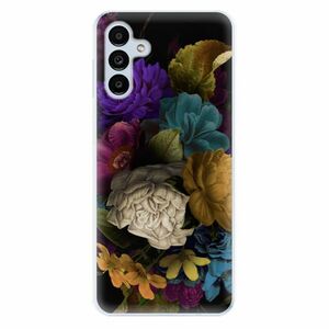 Odolné silikonové pouzdro iSaprio - Dark Flowers - Samsung Galaxy A13 5G obraz