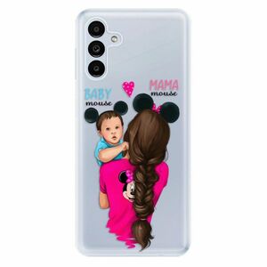Odolné silikonové pouzdro iSaprio - Mama Mouse Brunette and Boy - Samsung Galaxy A13 5G obraz