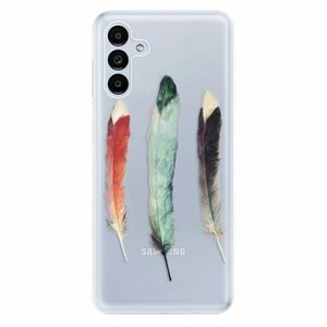 Odolné silikonové pouzdro iSaprio - Three Feathers - Samsung Galaxy A13 5G obraz