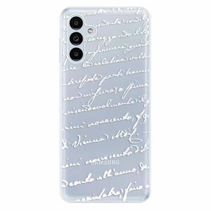 Odolné silikonové pouzdro iSaprio - Handwriting 01 - white - Samsung Galaxy A13 5G obraz