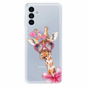 Odolné silikonové pouzdro iSaprio - Lady Giraffe - Samsung Galaxy A13 5G obraz