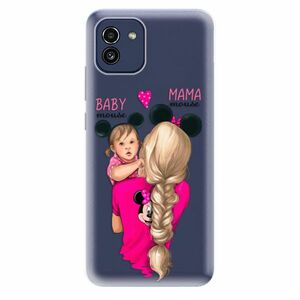 Odolné silikonové pouzdro iSaprio - Mama Mouse Blond and Girl - Samsung Galaxy A03 obraz