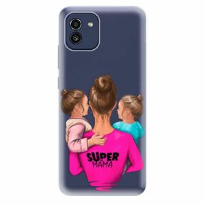 Odolné silikonové pouzdro iSaprio - Super Mama - Two Girls - Samsung Galaxy A03 obraz