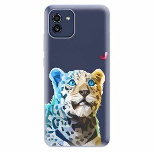 Odolné silikonové pouzdro iSaprio - Leopard With Butterfly - Samsung Galaxy A03 obraz